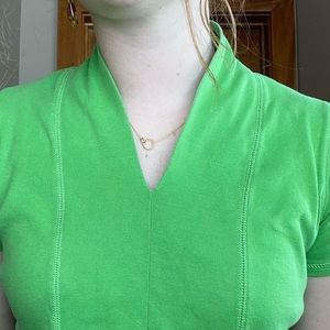 bright green vintage top